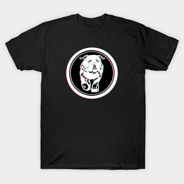 Trippy bulldog T-Shirt by Mimie20